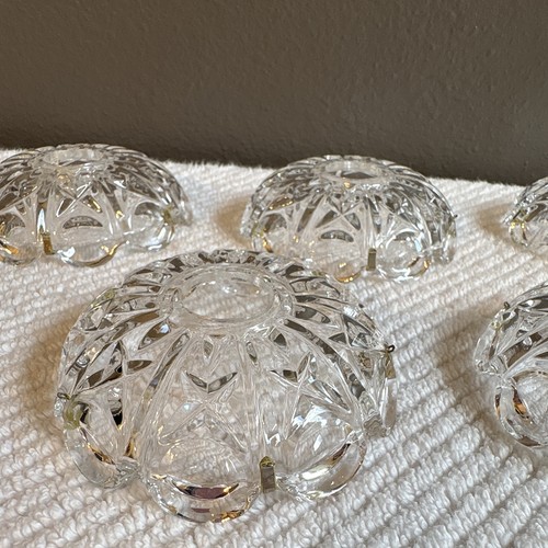 Vintage crystal bobeches set - crystal,