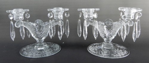 Double light candlestick - pc.,